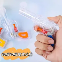 Pistola de agua transparente revolver