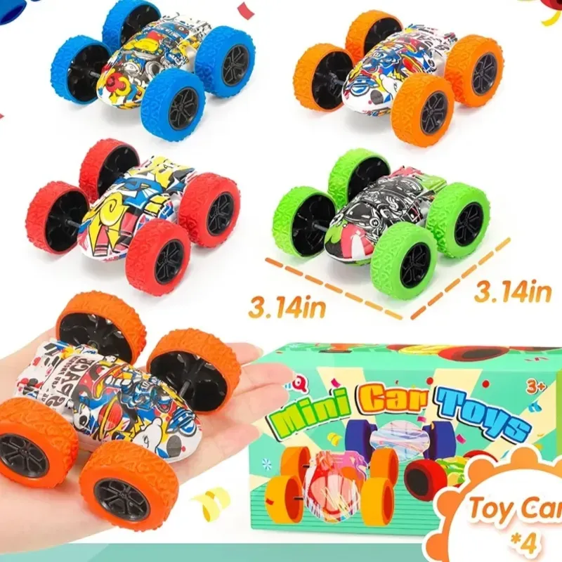 Set de 4 carritos Monster