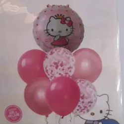 Set de globos Hello Kitty 