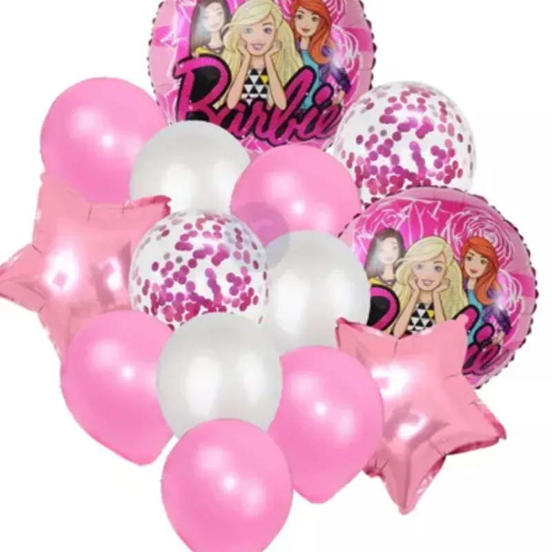 Set de globos metálicos Barbie 