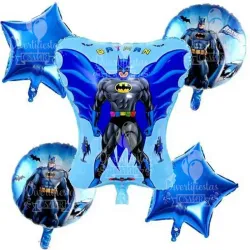 Set de globos metálicos Batman Azul 