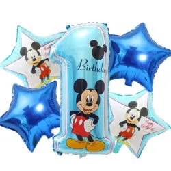 Set de globos metálicos Mickey Mouse azul 