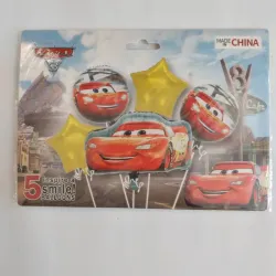 Set de globos metálicos Rayo McQueen 