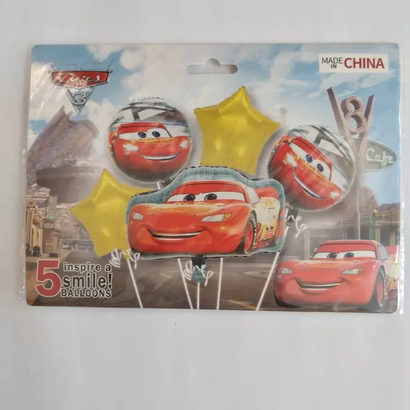 Set de globos metálicos Rayo McQueen 