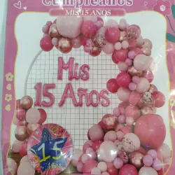 Set de globos Mis 15 Años