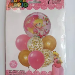 Set de globos Súper Mario para Niña