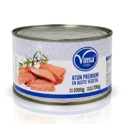 Atún en Aceite Vegetal Vima - 1 kg (Peso escurrido: 700 g)