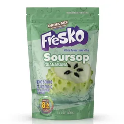 Bebida Instantánea en Polvo Fresko Sabor Guanábana (Soursop) - Bolsa de 14.1 oz (400 g)