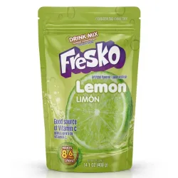 Bebida Instantánea en Polvo Fresko Sabor Limón (Lemon) - Bolsa de 14.1 oz (400 g)