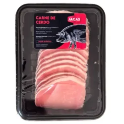 Bistec de Lomo de cerdo en bandeja sellado al vacío importada