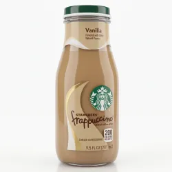 Café Frío Starbucks Frappuccino Sabor Vainilla (Vanilla) - Botella de Cristal de 9.5 fl oz (281 ml)