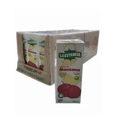 Caja de Jugo de Manzana La Estancia 
