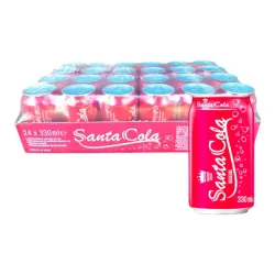 Caja de refresco de Cola Santa