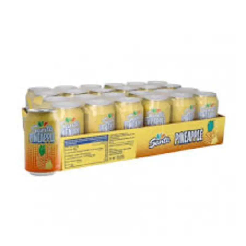 Caja de Refresco gaseado de piña importado SANTA o BRIZO segun disponibilidad