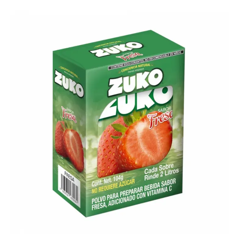 Caja de Refresco Zuko de Fresa (8 unidades)