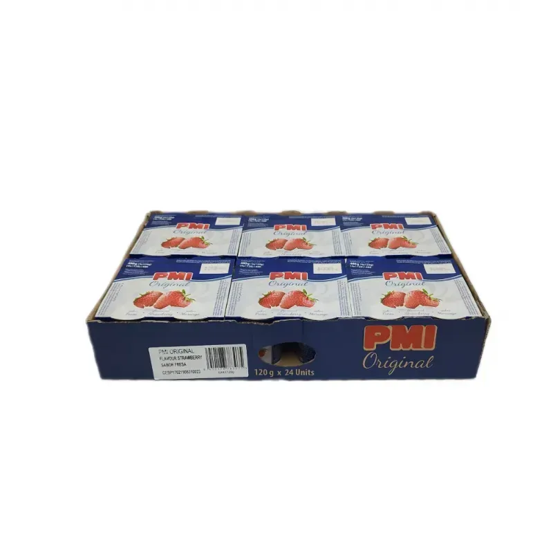 Caja de yogurt de fresa