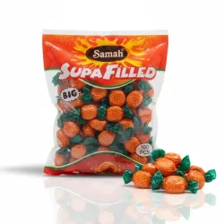 Caramelos de Fresa Supa Filled - 100 unidades