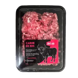 Carne de res molida en bandeja sellada al vacío importada 