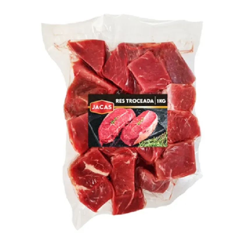 Carne de Res troceada sellada al vacio importada 