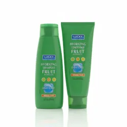 Champu y Acondicionador Hidratante para cabellos normales Lucky Super Soft - 355ml cada uno