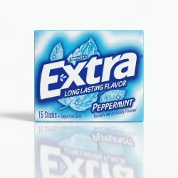 Chicle Sin Azúcar Extra Peppermint Wrigley's - Paquete de 15 Láminas