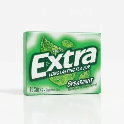 Chicle Sin Azúcar Extra Spearmint Wrigley's - Paquete de 15 Láminas