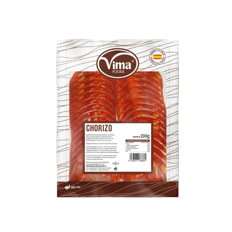Chorizo loncheado Vima