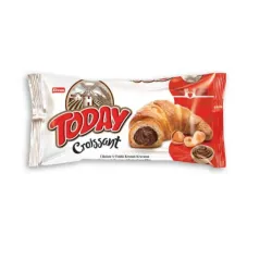 Croissant relleno de crema de chocolate 