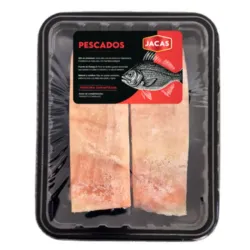Filete de Salmón en bandeja sellado al vacío importado 