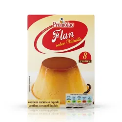 Flan de Vainilla Promolac - 190g (con caramelo líquido)