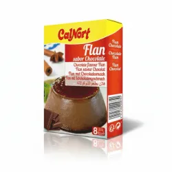 Flan Sabor Chocolate Display de 2 sobres × 65g Calnort
