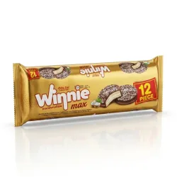 Galletas Cubiertas de Chocolate y Coco Rellenas de Malvavisco Winnie - 220 g