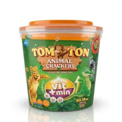 Galletas de Animalitos Tom Ton Animal Crackers (Fortificadas) - Pote de 20.18 oz (572 g)