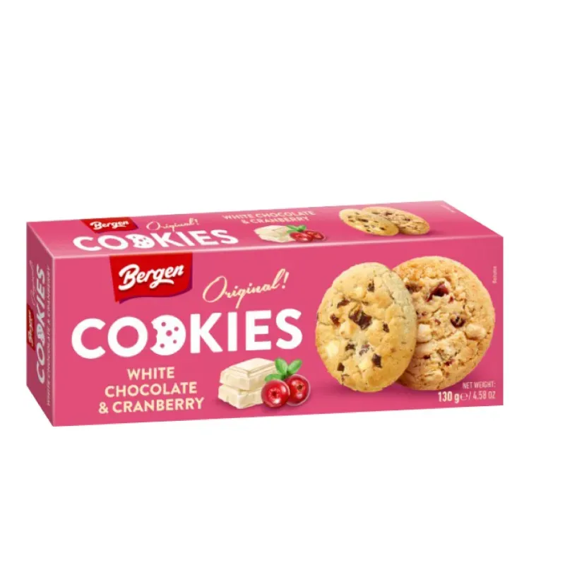 Galletas con Arandanos y chocolate Blanco Bergen 