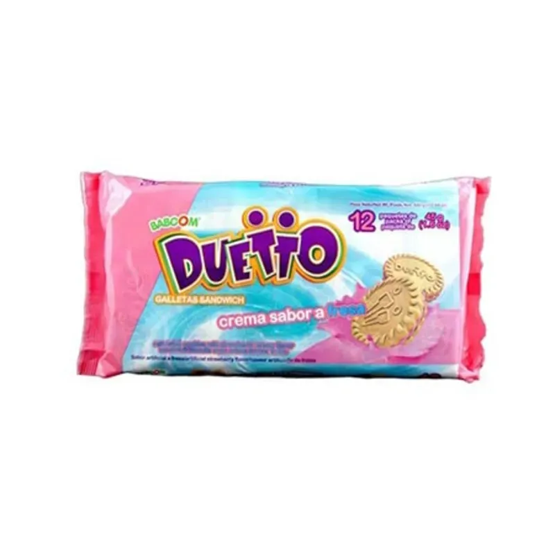 Galletas Duetto de Fresa 