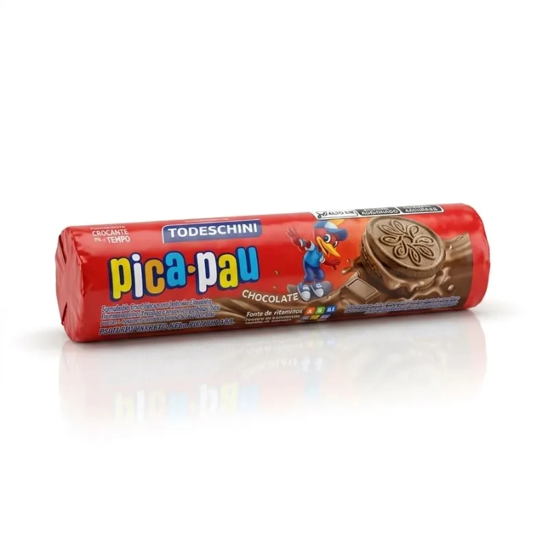 Galletas Rellenas Pica-Pau Todeschini Sabor Chocolate - 115 g