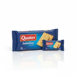 Galletas Saladitas Quates - 12 sobres × 25g