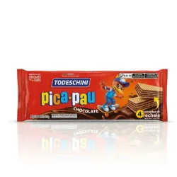 Wafer Todeschini Pica-Pau Sabor Chocolate - Paquete de 115 g (4 oz)