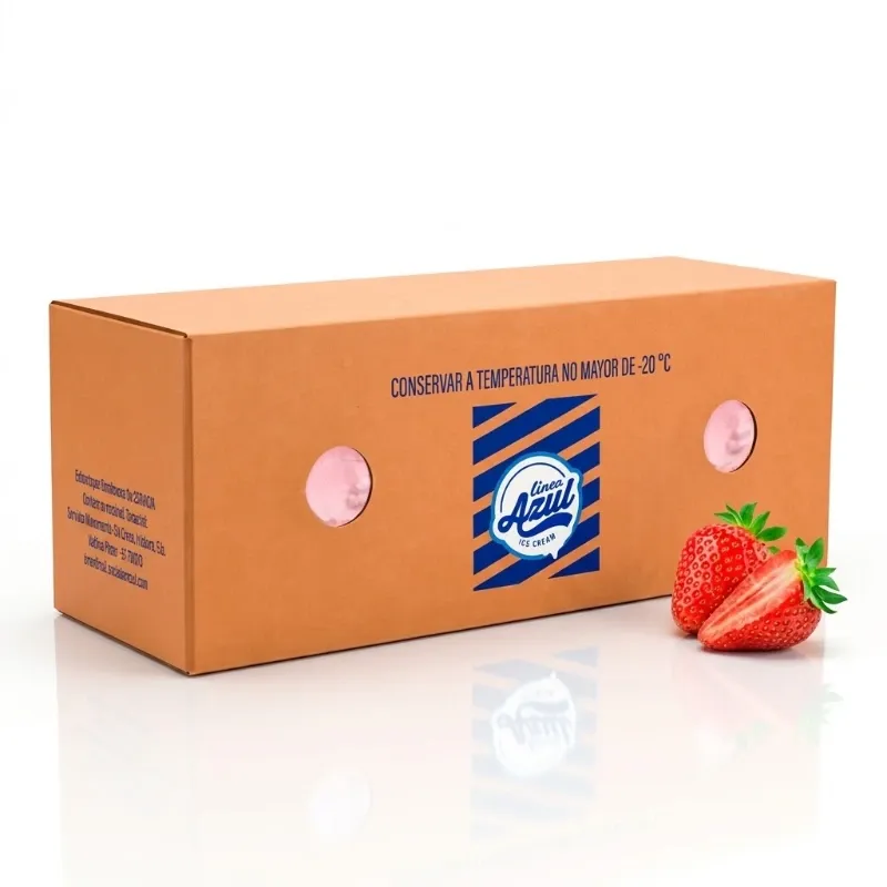 Helado Nestlé Línea Azul Sabor Fresa - Caja Formato Familiar de 4.5 L
