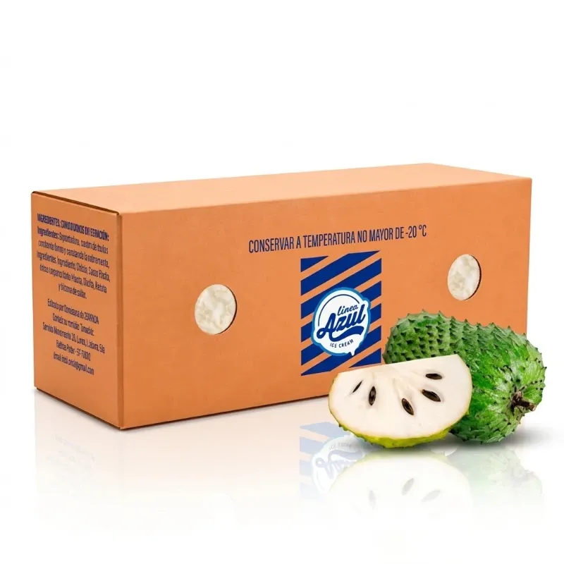 Helado Nestlé Línea Azul Sabor Guanábana - Caja Formato Familiar de 4.5 L