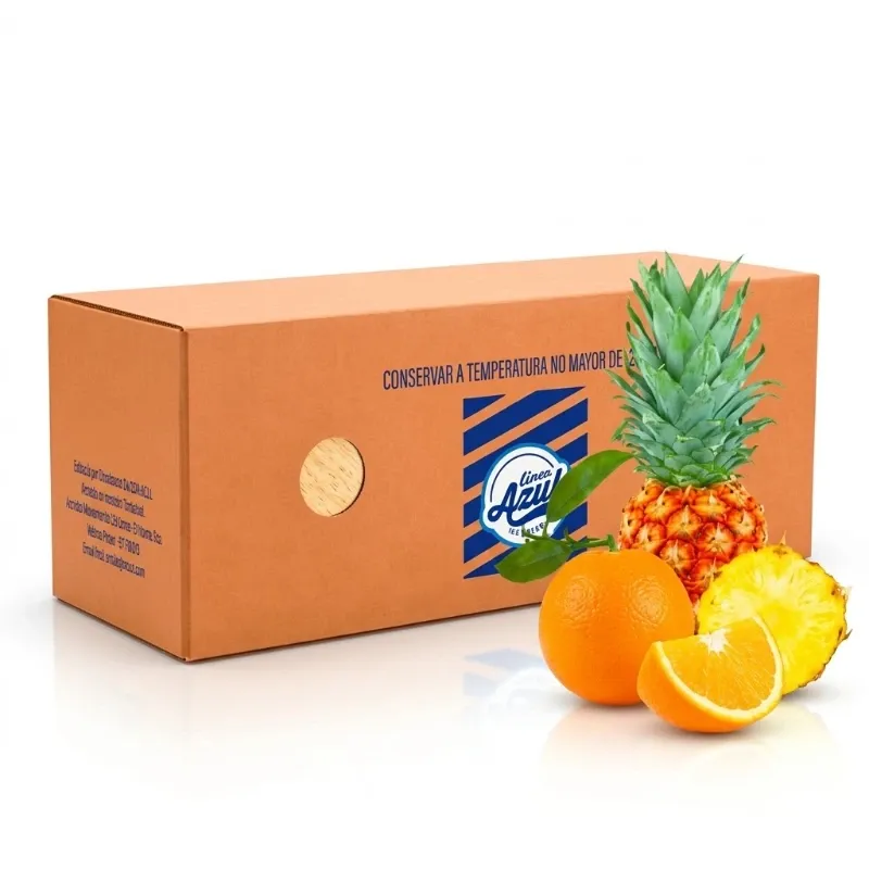 Helado Nestlé Línea Azul Sabor Naranja Piña - Caja Formato Familiar de 4.5 L