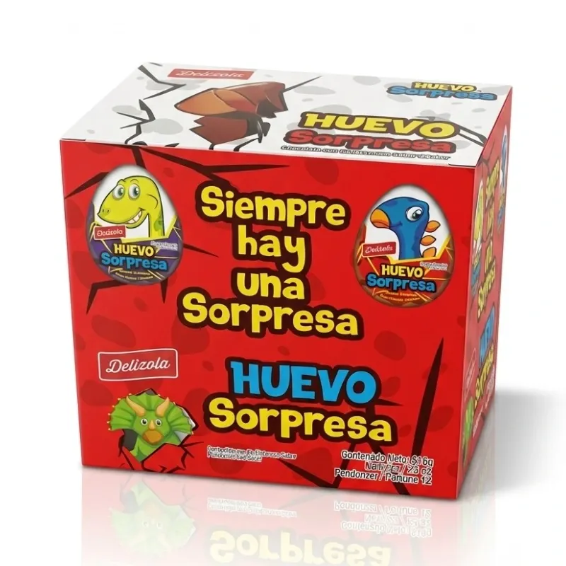 Huevo Sorpresa Delizola con Chocolate y Juguete - 20 g
