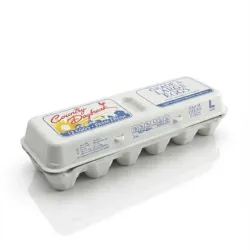 Huevos Blancos Importados Country Daybreak - 12 unidades
