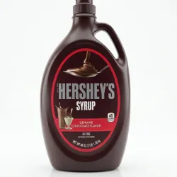 Jarabe de Chocolate Hershey's Genuine Chocolate Flavor Syrup - Botella con Asa de 48 oz / 3 lb (1.36 kg)