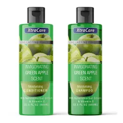 Juego de Shampu y Acondicionador XtraCare Green Apple 