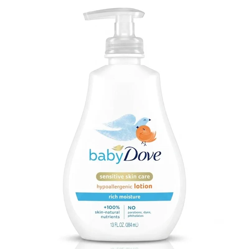 Loción Humectante Baby Dove Sensitive Skin Care (Rich Moisture) – 13 FL. OZ. (384 mL)