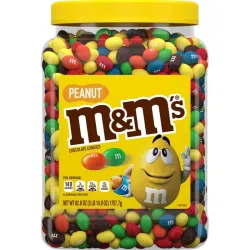 M&M Peanut Milk Chocolate Candy - 1.76kg