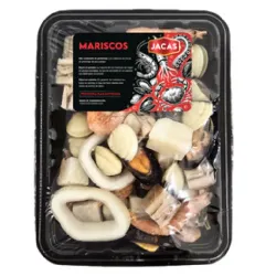 Mixto de Mariscos en bandeja sellado al vacío importado