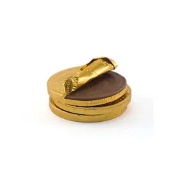 Monedas de chocolate