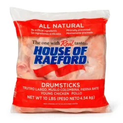 Muslos de Pollo House of Raeford (Drumsticks) - 10 lbs (4.54 kg)